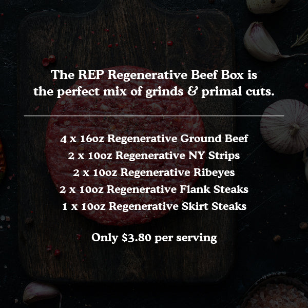 
                  
                    REP Regenerative Beef Box
                  
                