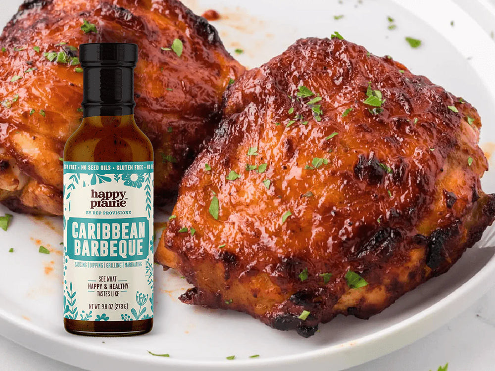 Air Fryer Caribbean BBQ Chicken Thighs