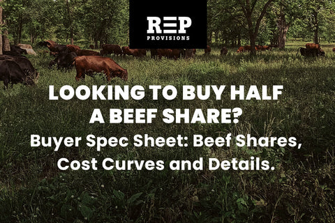 REP Provisions Bulk Buyer Spec Sheet: Beef Shares, Cost Curves, and Cold-Chain Details
