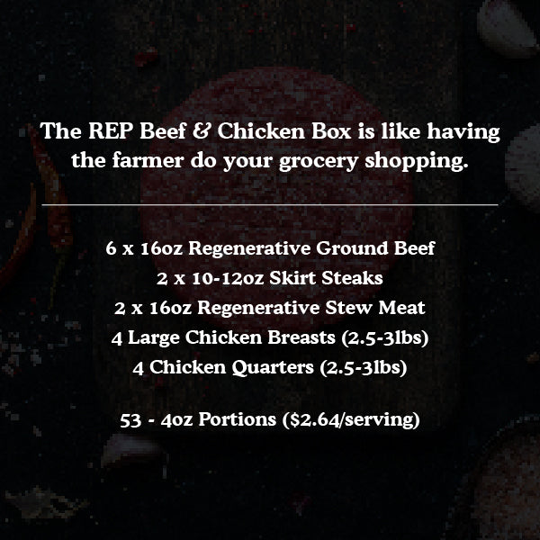 
                  
                    REP Beef & Chicken Box
                  
                