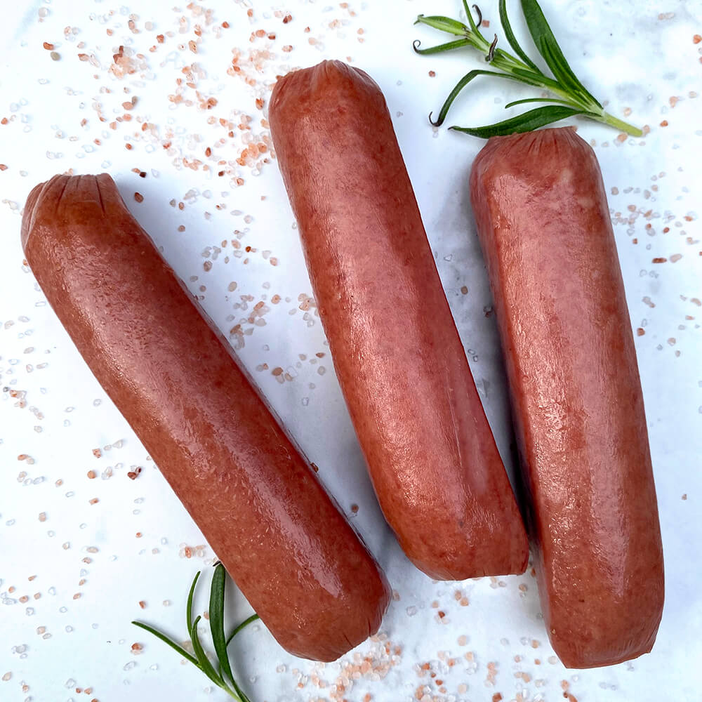 Regenerative Grass-fed Beef Franks shipped from our small family farm. REP Provisions - The Regenerative Company.