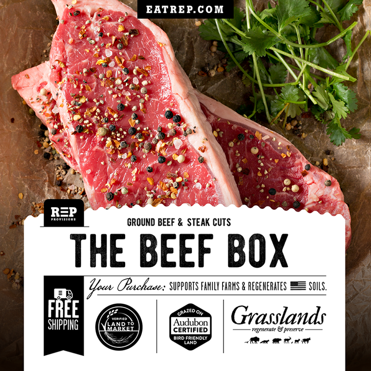 REP Provisions Regenerative Grassfed Beef Box Small Family Farm