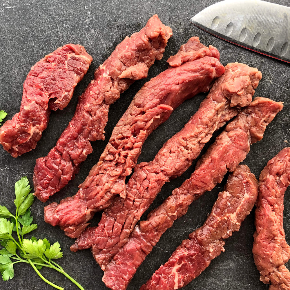 Grassfed & Finished Beef Steak Strips Regenerative from REP Provisions